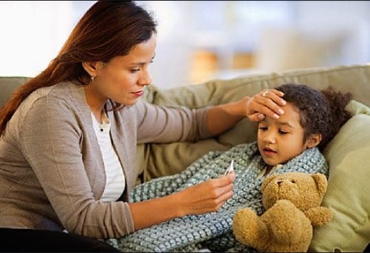 درمان آنفولانزای کودکان در خانه